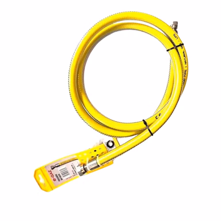 Tubo flessibile per gas rinforzato Zatechs 2 m 20 bar Ø9,0 mm 2x 1/2" filettatura interna filettatura destra fornello a gas fornello domestico piano cottura a gas