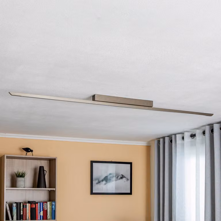 Plafoniera a LED Niara Quitani, dimmerabile, Bronzo / Ottone antico, Corridoio, Alluminio, Moderno, Plafoniera LED