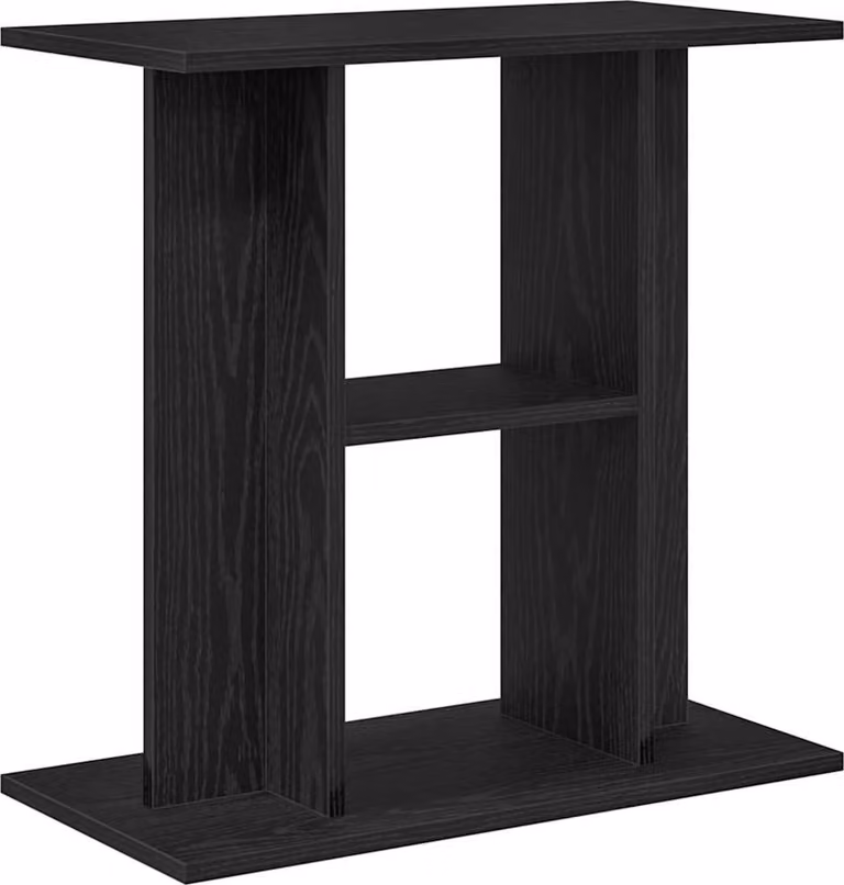 Supporto per acquario in rovere nero 60x30x60 cm in legno ingegnerizzato
