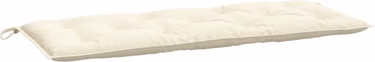 Cuscino per Panca da Giardino Crema 120x50x7 cm Tessuto Oxford