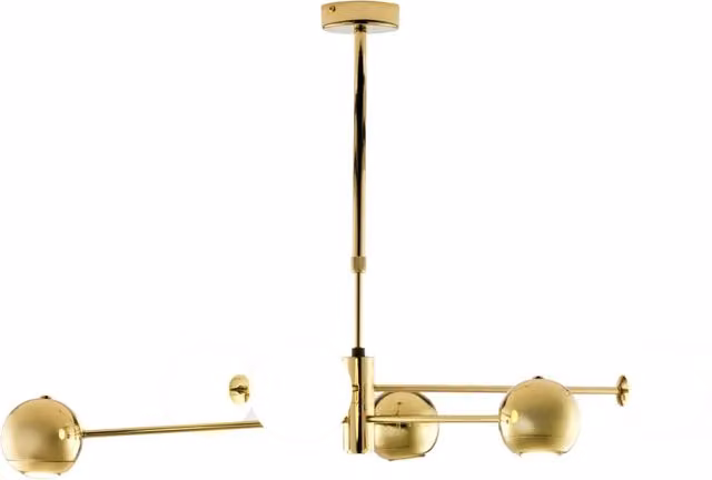 Lampadario MOKA moderno oro/bianco 6 luci G9+GU10 Jupiter