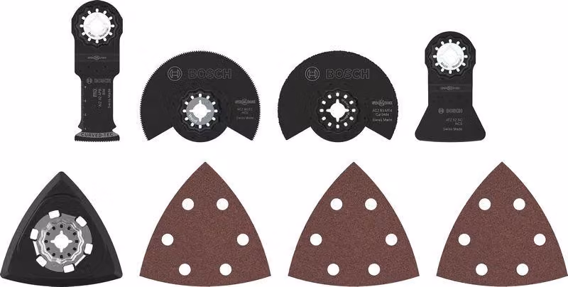 Set per ristrutturazioni Bosch, lame per seghetto multifunzione, 8 pezzi.