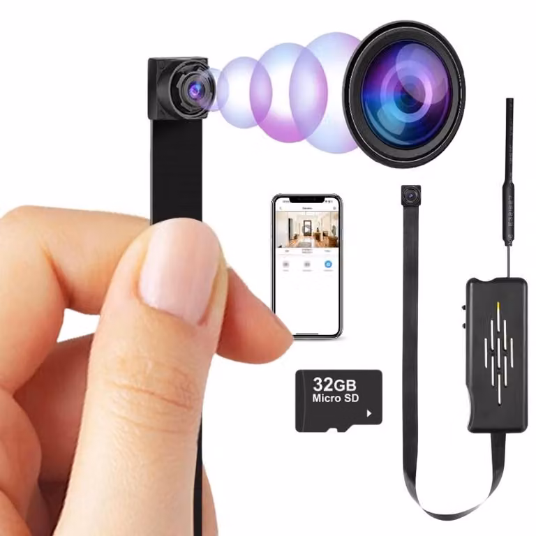 Mini Modulo Fotocamera iUni IP20, Wi-Fi, 32GB, Visualizzazione in diretta sul telefono