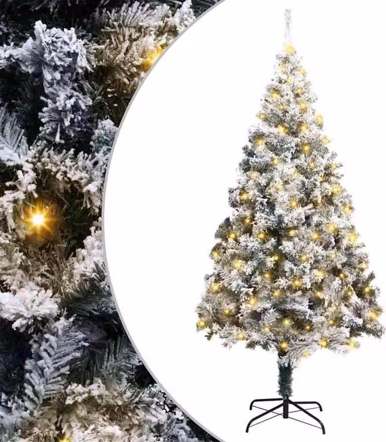 Albero di Natale artificiale con 300 LED Bianco 180 cm
