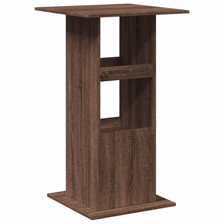 Tavolo Bar Portaoggetti Rovere Marrone 60x60x102 cm Multistrato