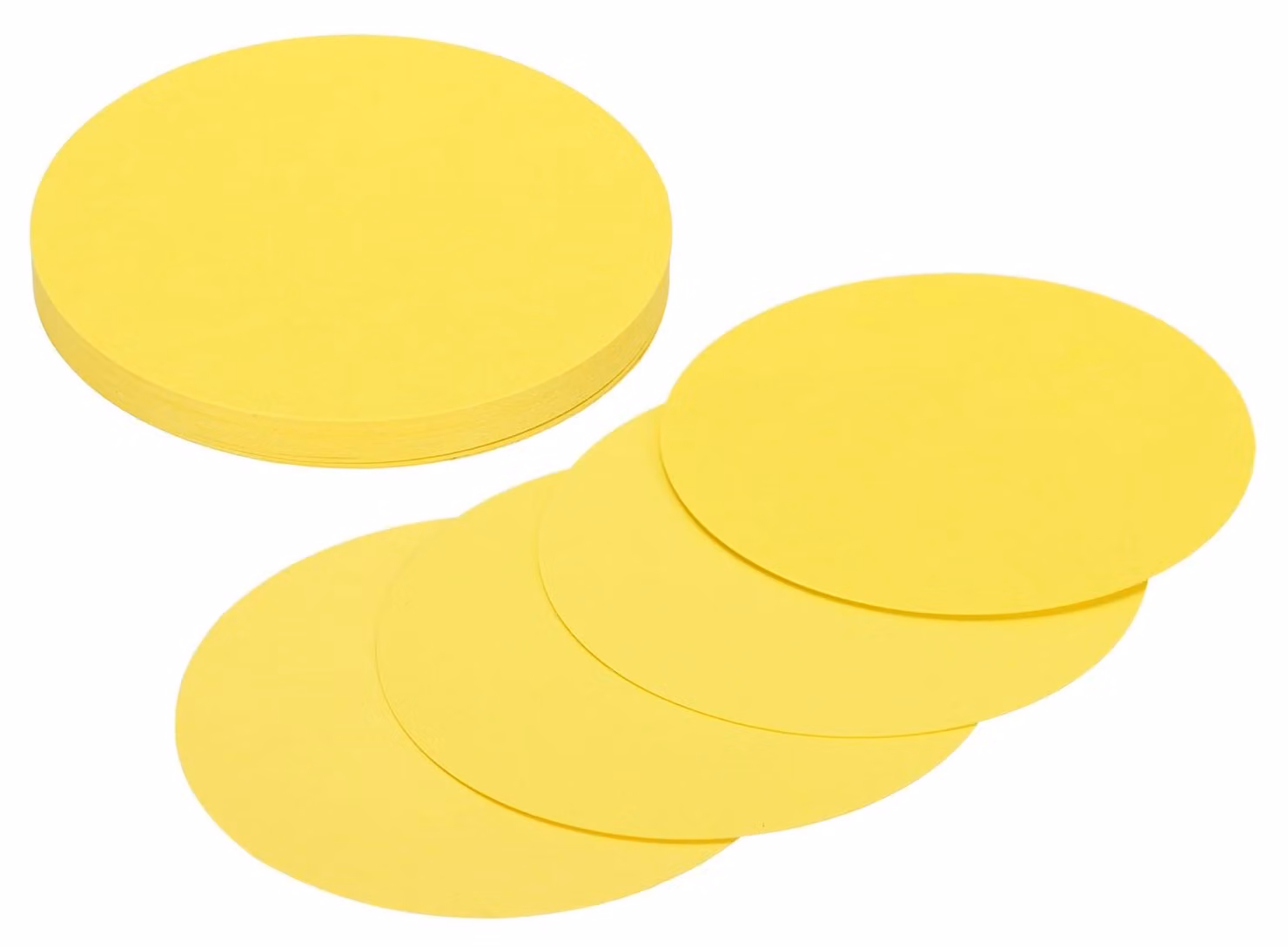 24 cerchi di cartone, diametro 7,6 cm, color giallo limone, ideali per lavori manuali e progetti fai-da-te