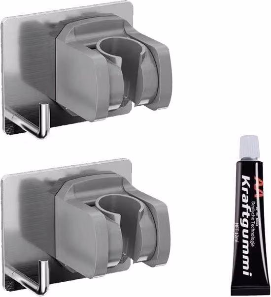 Copertura in plastica per soffione doccia senza foratura - facile da installare - 1 pezzo - bianco