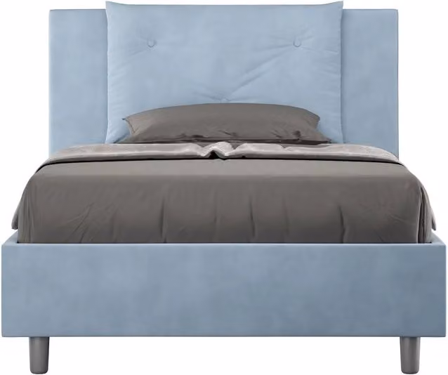 Letto Singolo 80x210 cm Senza Rete Appia Azzurro