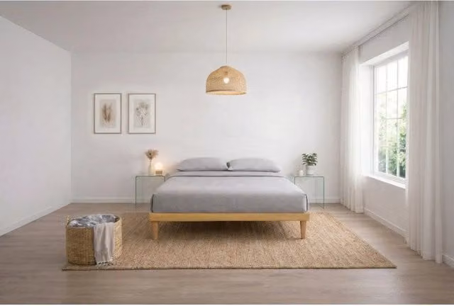 Letto imbottito Matrimoniale 180x200 cm Tessis - Con rete,Microfibra,Ocra