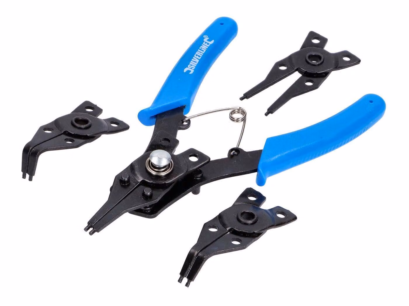 Silverline - Pinze per anelli di sicurezza, set da 5 pezzi
