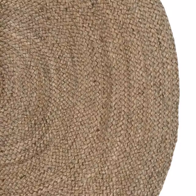 Tappeto ovale in juta moderno Grigio e Beige L: 152 cm x P: 245 cm