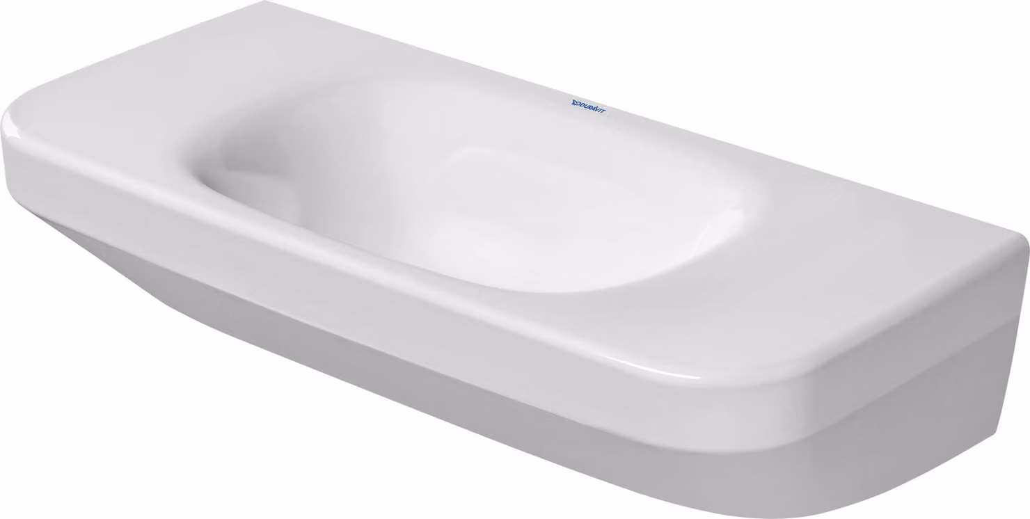 Duravit lave-mains DuraStyle 50cm sans trop-plein, avec plage de robinetterie, sans trou pour robinetterie, 0713500000, 0713500000