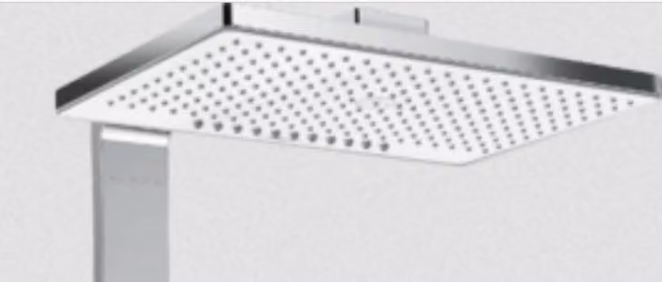 Soffione di ricambio Hansgrohe a 2 getti per Rainmaker Select 460 per Showerpipe EcoSmart cromo, 92723400
