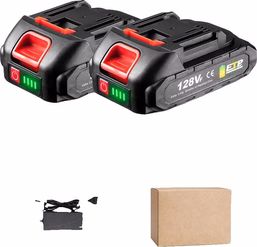 Batteria ad alta capacità, compatibile con utensili da 18 V, 2X1,5 Ah-1 caricabatteria