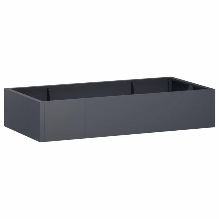 Set di 6 muri di contenimento vidaXL in acciaio color antracite L 200 x H 100 x P 30 cm