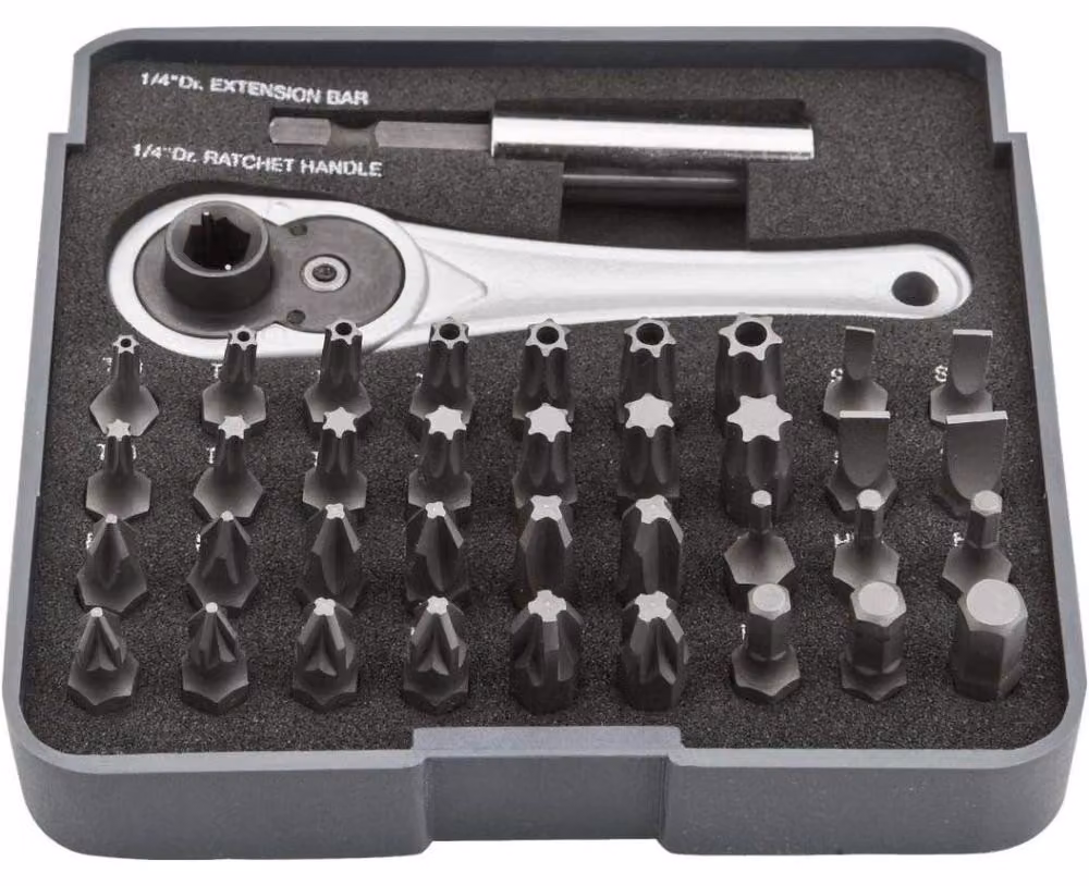 NEO TOOLS Inserti per cacciavite con impugnatura, set di 38 pezzi.