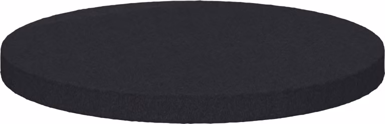 Pannelli per Piedi di Mobili 2 pcs Nero Ø 30 x 2 mm EVA