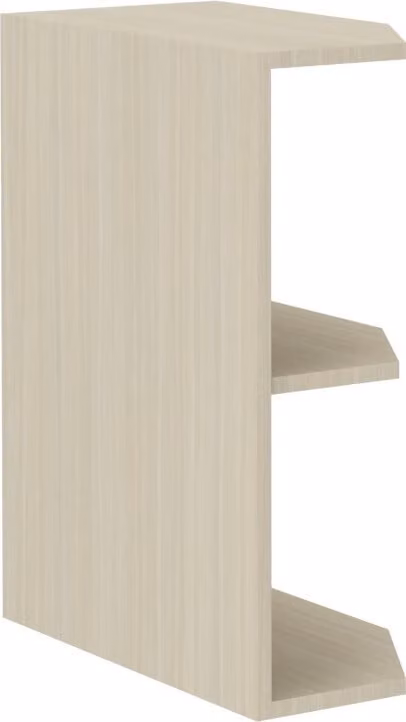 Armadietto superiore ad angolo CHRYSI - larghezza 30 cm, rovere ferrara