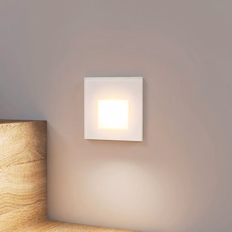 Arcchio Luci LED da incasso Vexi, 7,8 cm x cm, bianco, CCT Vexi Arcchio, dimmerabile, Bianco / Opale, Corridoio, Alluminio, Moderno, Faretto da incasso a parete