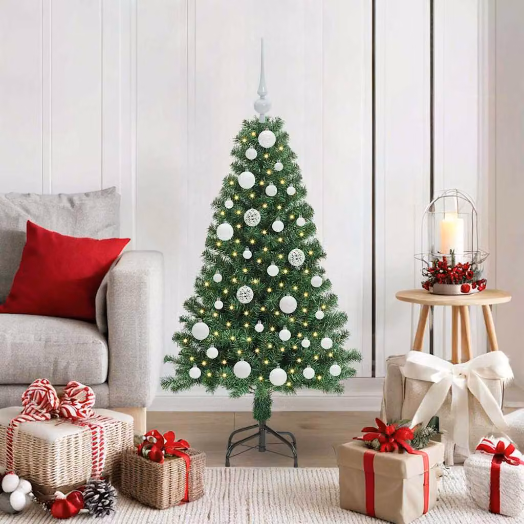 Maison Exclusive - Albero di Natale artificiale con 150 LED e supporto, verde, 120 cm