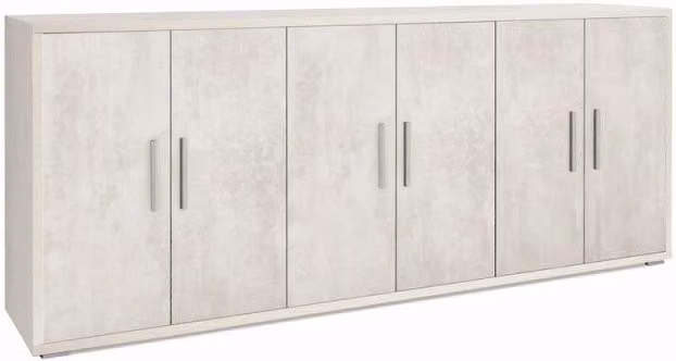 Mobile 6 Ante Kit Ossido Bianco cm 203x41x84h - Sarmog