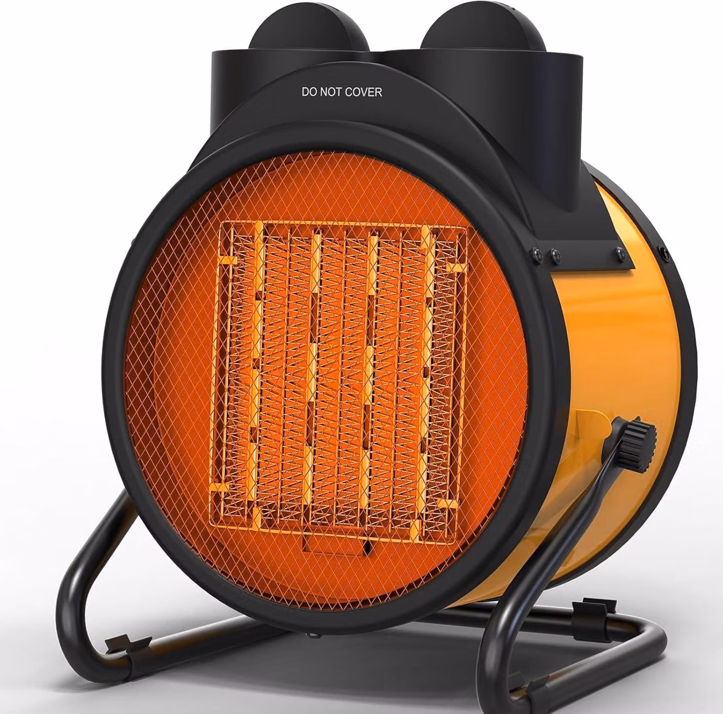 Stufa ventilata in Vetroceramica, 3000 W, con termostato e protezione contro il surriscaldamento