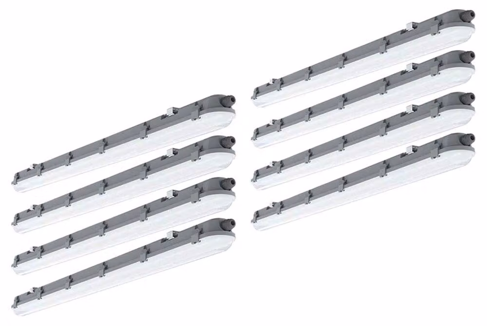 set di 8 luci di diffusione a LED, 4320 lumen, bianco freddo