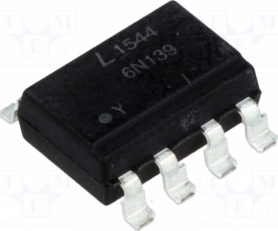 2 canali optoisolatori: 1 componente SMD, tipo Darlington, 2,5 kV, 6N139S-TA1-L