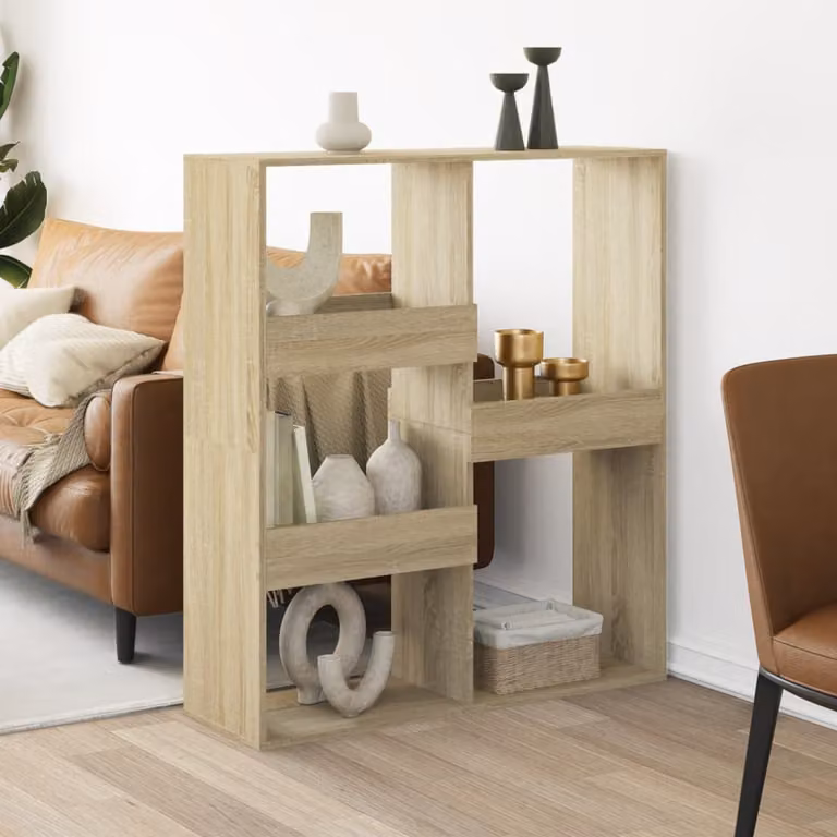 Divisorio vidaXL in Rovere Sonoma, L/P/H: 100 x 33 x 115 cm, in MDF color marrone e beige