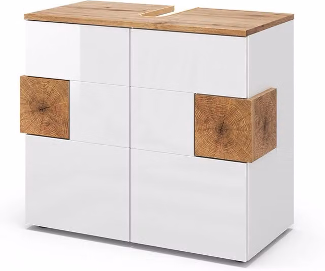 Mobile sottolavabo per bagno Eden Vicco Bianco lucido L: 73.1 cm, P: 64 cm