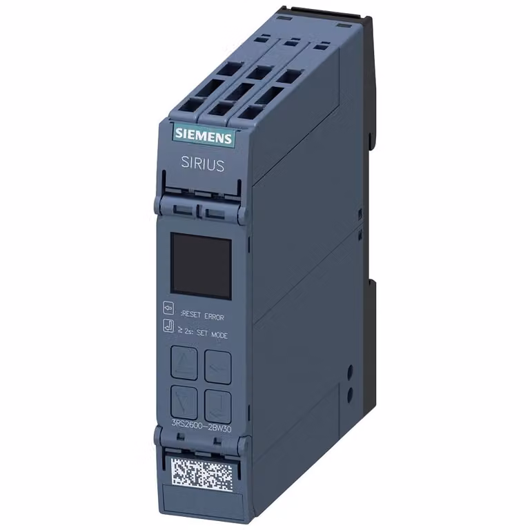 Relè di temperatura Siemens, universale, display, CA/CC 24-240 V, 2 W, terminale a molla 3RS26002BW30