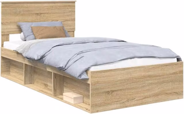 Letto singolo per adulti Design In in pino massello marrone L: 100 cm, P: 200 cm, H: 90 cm