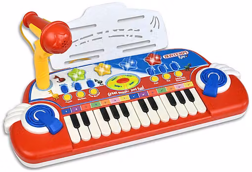 Tastiera elettronica creativa Bontempi multicolore con microfono e 24 tasti