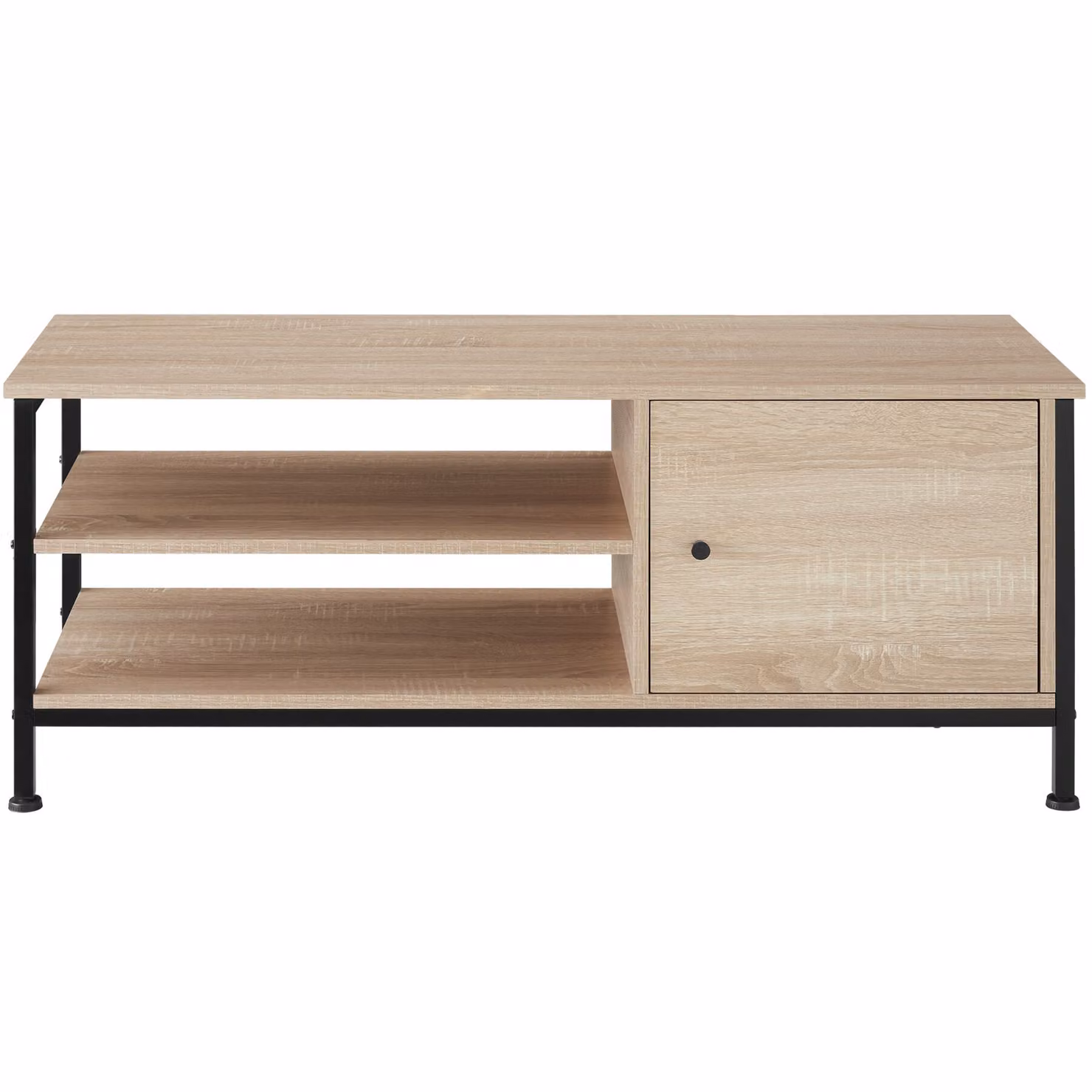 Mobile TV tectake Durban in stile industriale, colore beige e marrone, L 110 x P 40 x H 45,5 cm – 3
