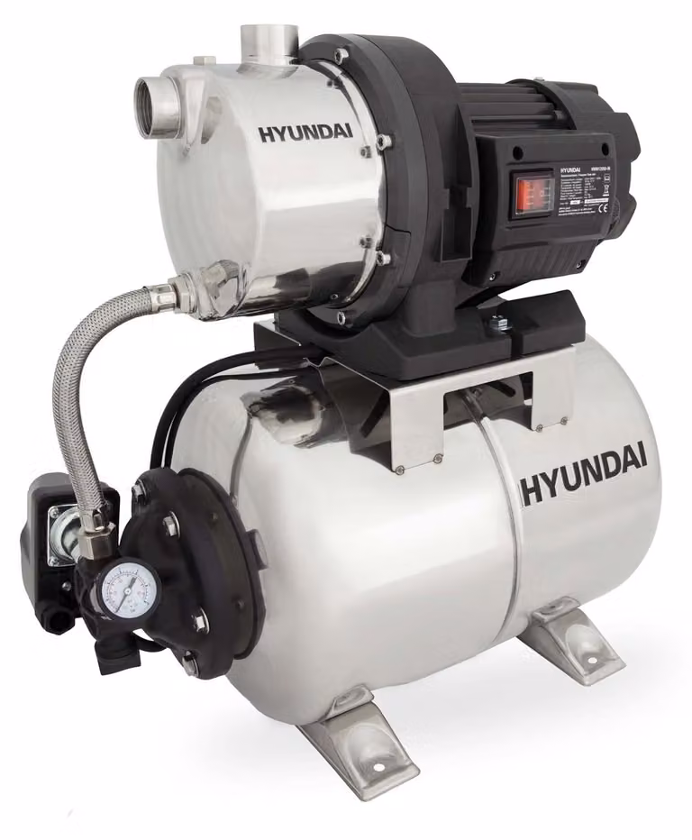 HYUNDAI acquedotto domestico HWW12050-IN (1200W, caldaia INOX, 5.000 l/h, prevalenza massima 50m, prevalenza massima 8m)