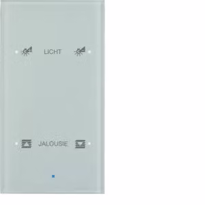 Berker 75142930 Sensore in vetro doppio Comfort, bianco polare Sensore Berker TS