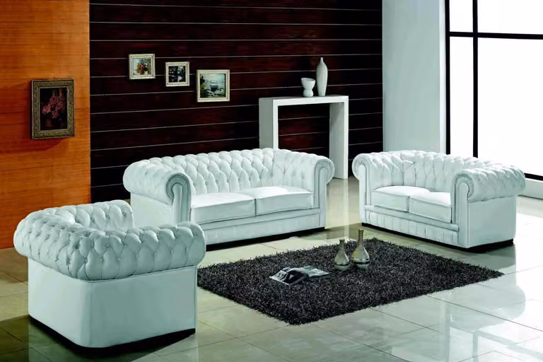 Chesterfield Sofagarnitur Klassiche Wonzimmer Couch Sofa Set Polster Garnitur