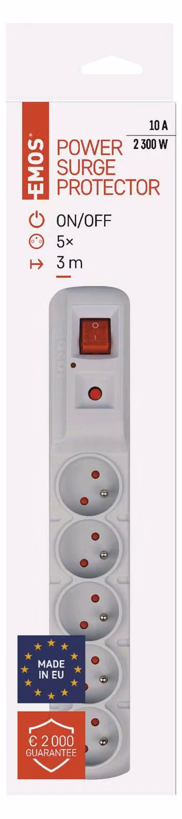 EMOS Emos P53874 Grey 5 AC outlet(s) 250 V 3 m