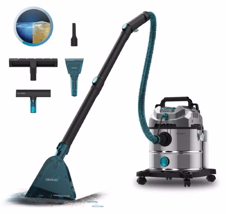 Cecotec Aspirapolvere Solidi, Liquidi, Tappezzerie e Tappeti con Cavo Conga CarpetClean 20000 Pro Ultra. 1600W