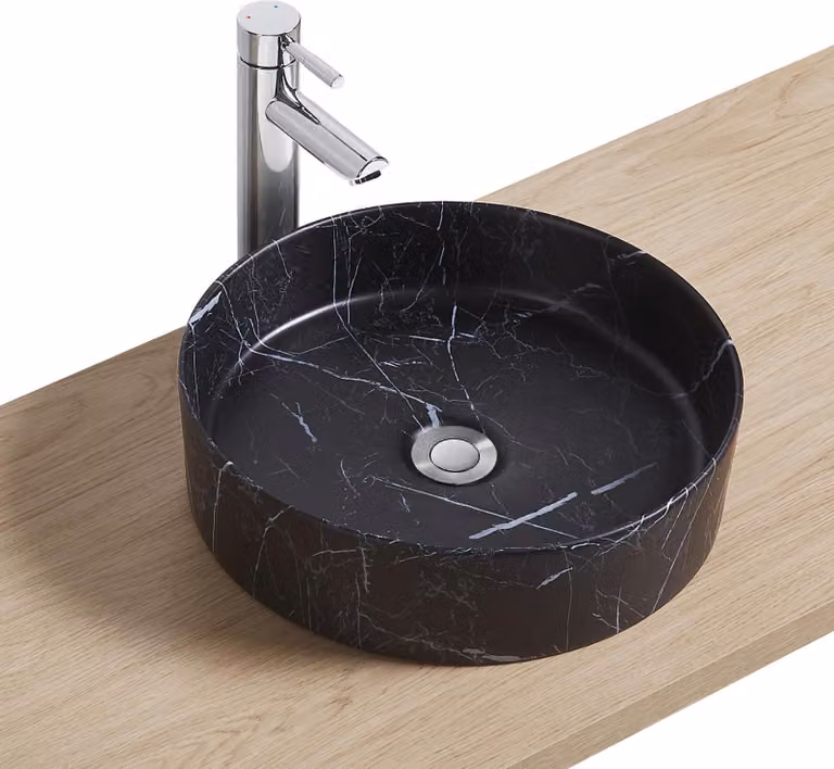 Lavabo da appoggio effetto marmo NAYA