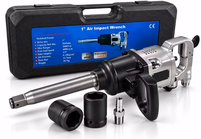 Avvitatore pneumatico per bulloni - Coppia di 2600 Nm - Attacco quadrato da 1 pollice