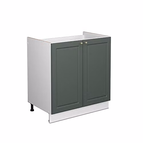 Vicco Mobile lavello cucina Fame-Line, Verde-oro country, 80 cm