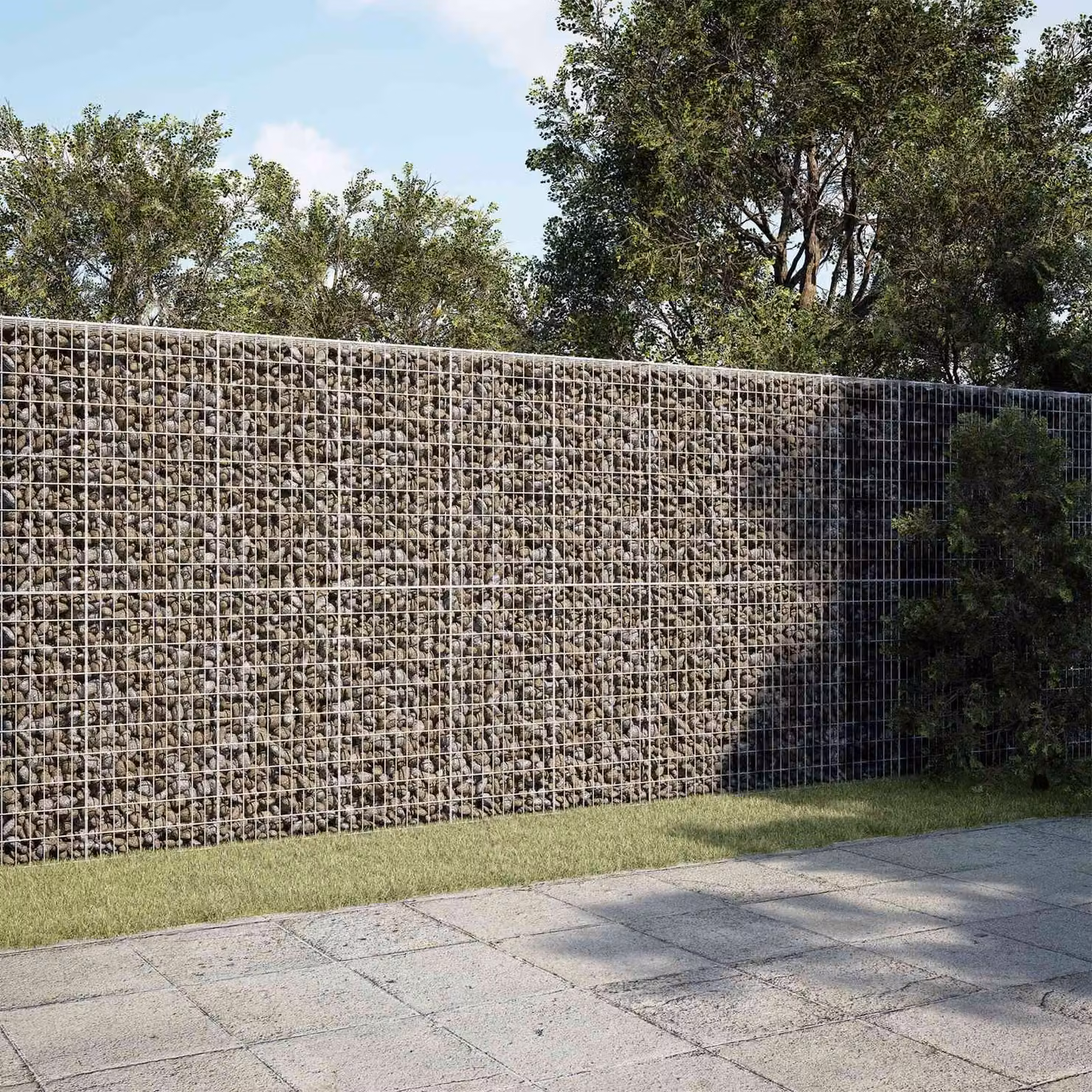 vidaXL Gabione con Filo da 5 mm e Rete da 5x10 cm 850x100x200 cm