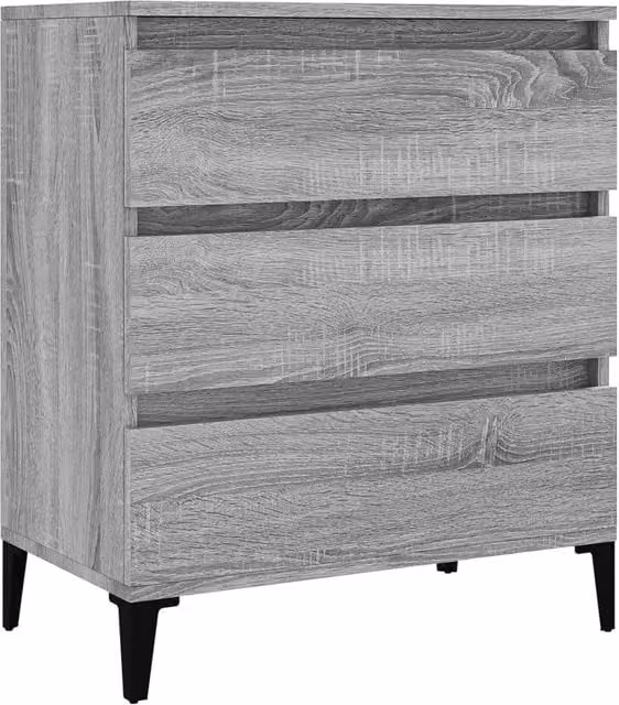 Buffet credenza cassettiera armadio mobile contenitore organizer cucina soggiorno salotto Sonoma 60 x 35 x 70 cm legno ingegnerizzato grigio 02_0036393