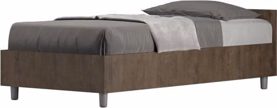 Letto Singolo 80x200 cm Nuamo - Contenitore,Noce