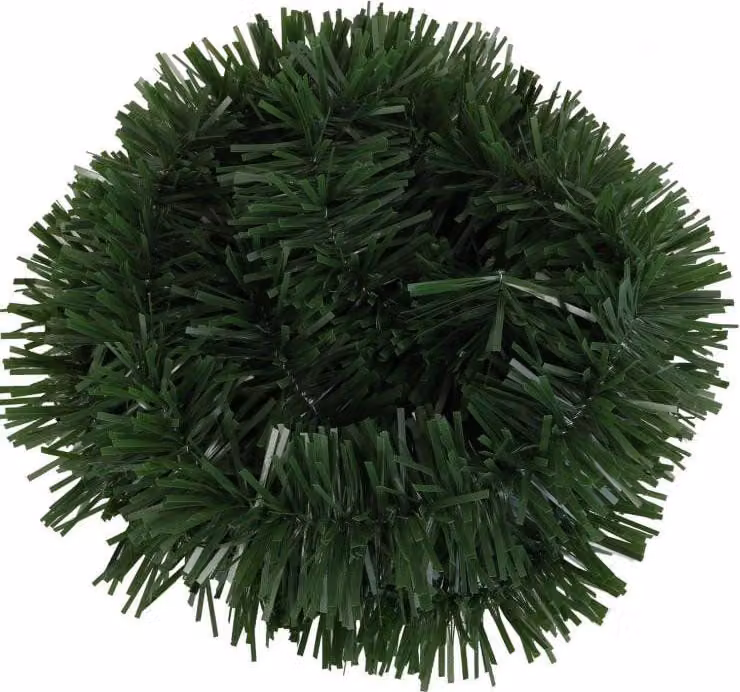Catena per albero di Natale taglio grosso e sottile verde 2,8 m