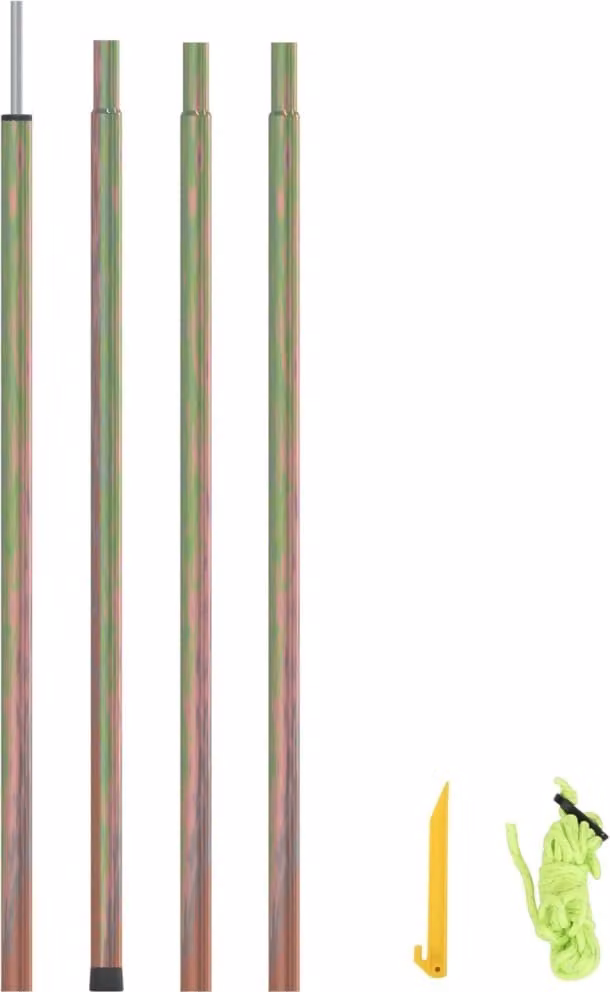 Maison Exclusive - Asta per Parasole a Vela 250 cm Acciaio Zincato