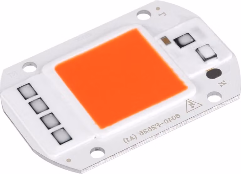 AC220V 50W 6040 COB chip sorgente luminosa, adatto per faretti LED fai da te, lampada proiettore, rosso