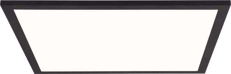 BRILLANTE plafoniera a LED nera BUFFI | plafoniera moderna in 40x40cm | 24 Watt 3120 Lumen 4000 Kelvin | metallo/plastica