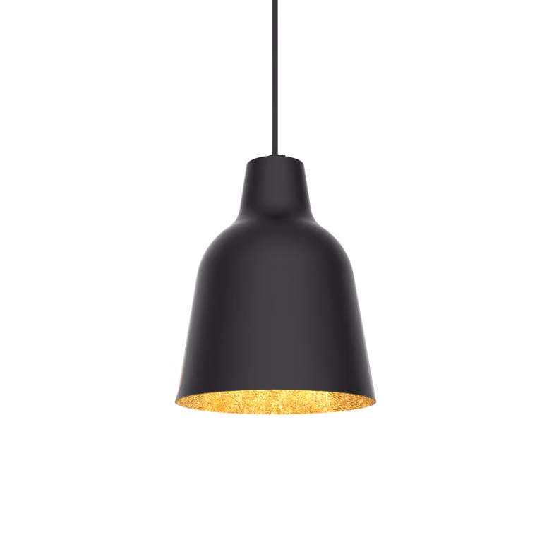 Lampada A Sospensione Dong Nera A Foglia